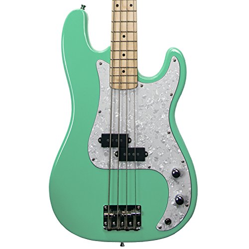 Sawtooth ST-PB-SGRP Guitare basse électrique 4 cordes EP Series Vert surf avec pickguard blanc nacré pour droitier - Les Beatles, Paul McCartney, John Lennon, RIngo Starr, George Harrison Sawtooth ST-PB-SGRP Guitare basse électrique 4 cordes EP Series Vert surf avec pickguard blanc nacré pour droitier – Image 8