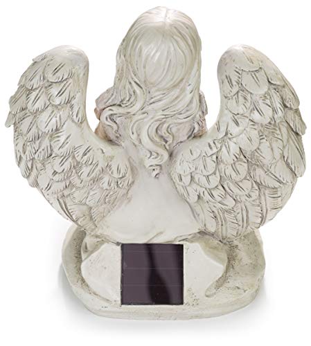 Praying Angel Watching Over Us Solar Powered LED Outdoor Decor Garden Light