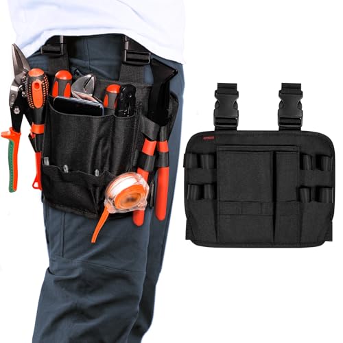 KENOBEE Tool Pouch Holster with Belt Clip Around Your Leg Black