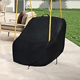 Advokingtap Outdoor Kleinkind Schaukel Sitzbezug Baby Schaukel Sitz, Outdoor Baby Schaukel Abdeckung, einfache Installation (schwarz)