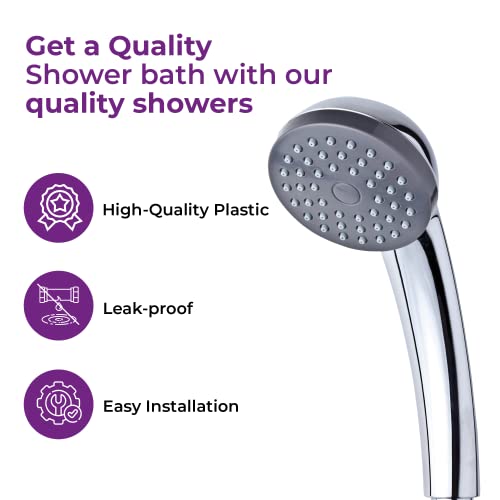 High-Pressure Blue Canyon Alpha Shower Head - Easy Install Chrome - Image 6