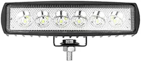 Farol De Milha Auxiliar 6 Leds 18w Off Road Moto Carro