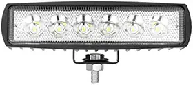 Farol De Milha Auxiliar 6 Leds 18w Off Road Moto Carro