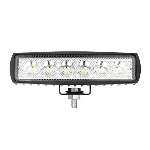 Farol De Milha Auxiliar 6 Leds 18w Off Road Moto Carro