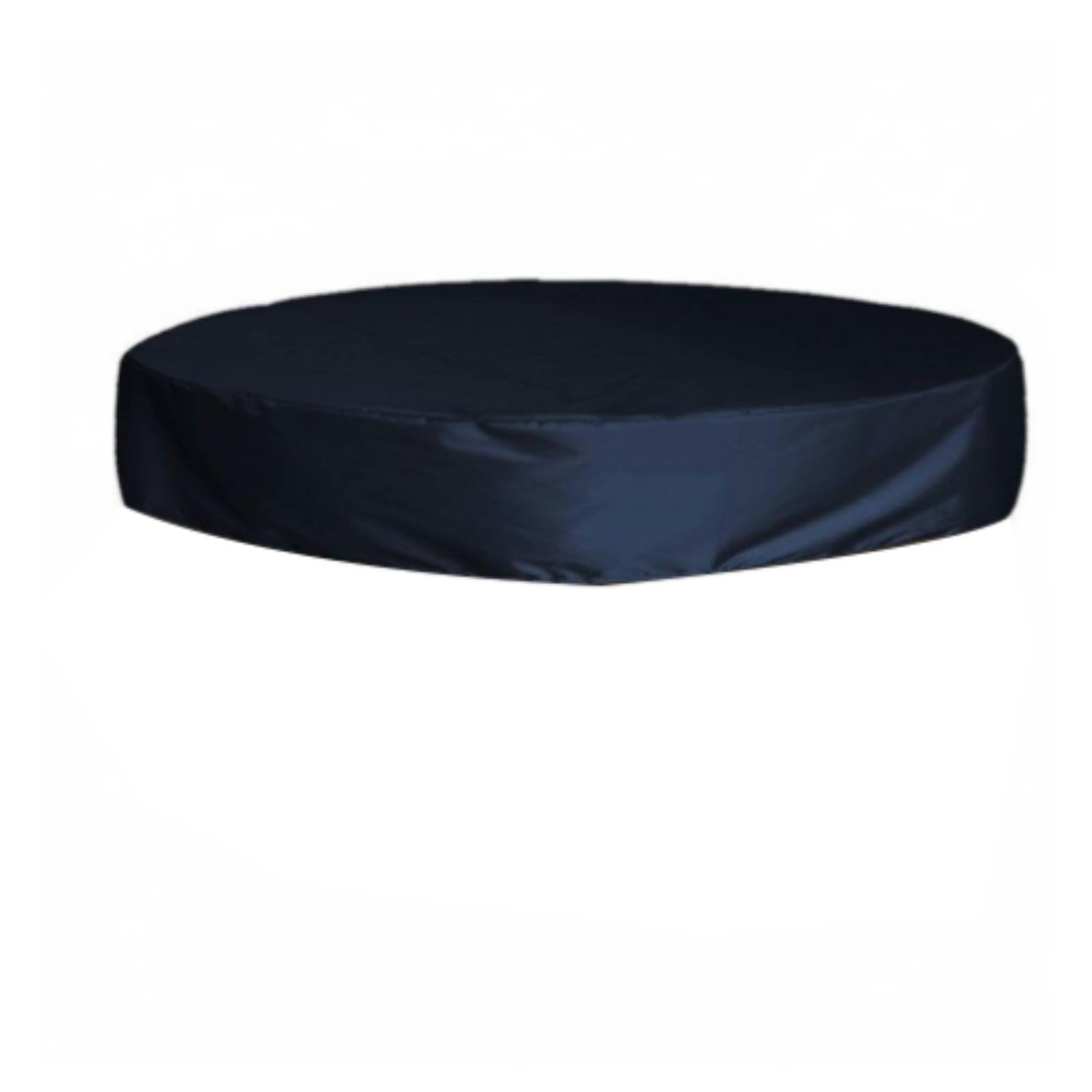 Protection Outdoor Bathtub Cover Dustproof Waterproof Spa Protector Windproof Round Hot Tub Cover for Garden, Backyard, Dark Blue, 200-30cm-image-40