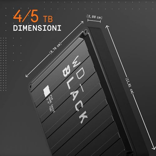 _BLACK P10 5TB Game Drive HDD portatile USB 3.2 Gen 1 Tipo A compatibile con Playstation - Hdd - Immagine 2