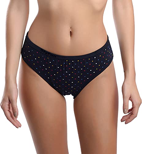 Image of StyFun Women Cotton Hipster Panties for Women Daily Use, Back and Front Coverage, Multicolor, for Size- S, M, L, XL, XXL, See Main Image to Check How Many Panty You Will Get