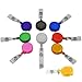 SHINES™ 9 Colors Id Badges Card Holder Office Retractable Reel Key Clip Holders