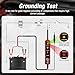 Power Circuit Probe Tester Automotive, 6V-24V DC Car Test Light Circuit Short&Open Finder Car Circuit Tester Diagnostic Tool with Continuity/Component/Grouding/Polarity Test