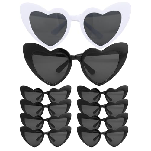10 PCS Heart Sunglasses Bachelorette Sunglasses for Women Bachelorette Party Accessories Brides and Bridesmaids Gift