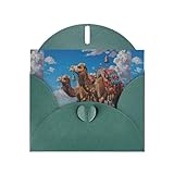 Améliorez vos vœux de vacances avec la carte de vœux YYHWHJDE Gobi Camel Bell vert foncé, fabriquée à partir de papier nacré haut de gamme pour un effet étincelant éblouissant sous la lumière, ce qui en fait la carte de Noël parfaite qui se démarque.