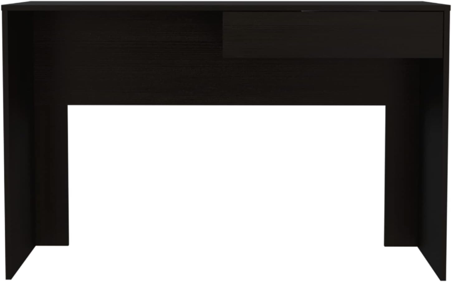 DEPOT E-SHOP Acanto One Drawer Writing Desk - Computer Desk, Small Space Desk, Gray Oak Finish