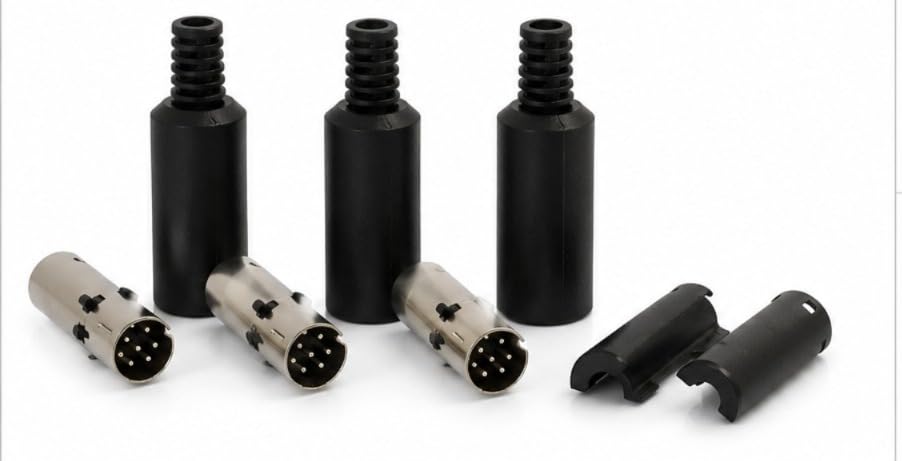 Elite Store Male 8-Pin Mini DIN Connector, Black | Male to Male, PLC Compatible 3 psc-image-18