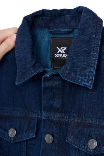 Image of X RAY Boys & Kids Denim Jean Jacket, 100% Cotton & Cotton Flex Washed Fall Outerwear Trucker Casual Jacket for Boys