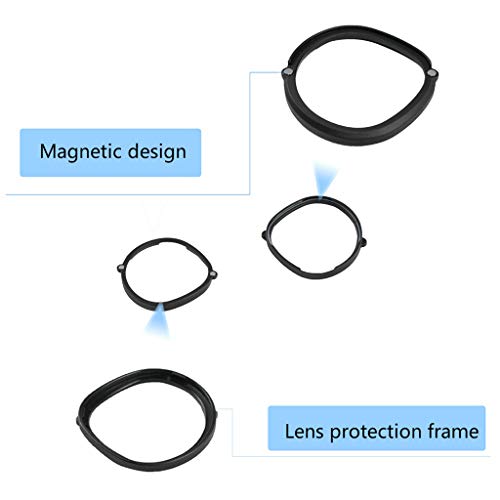Jilin Lentes VR anti-luz azul para óculos Oculus Quest 2 VR magnético, armação de lente azul com cli