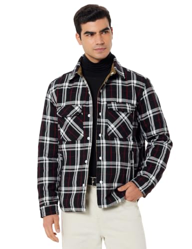 Image of Amazon Brand - Symbol Mens Polyester Mid-weight quilted Reversible Jacket | Heavy Quilted | Fully Lined | Available in Plus Sizes