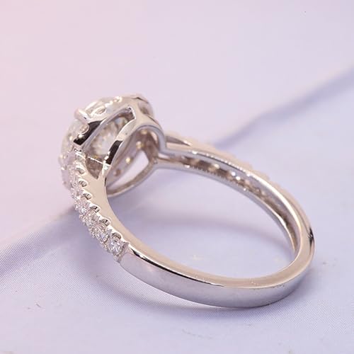 Ficha técnica Skcess Anillo de oro blanco de 14 K 18 K Eternity Anillo Promise elegante anillo con 4 dientes para mujer 16 Metal precioso Diamante sintético - Fernando Cortés