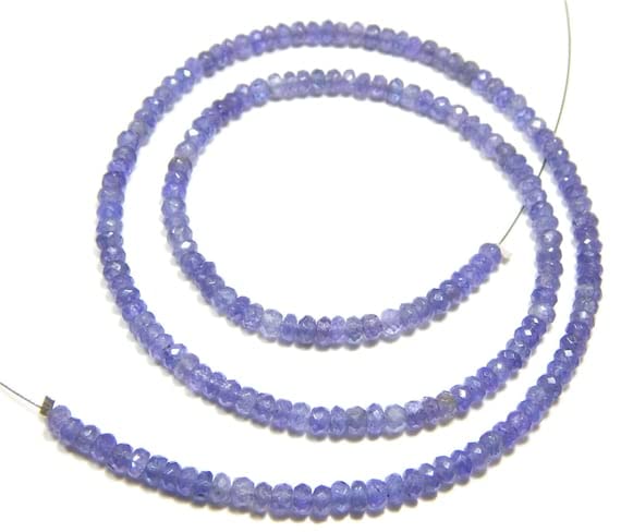 Tanzanite perles fabriquer collier bracelet artisanat minéral unique