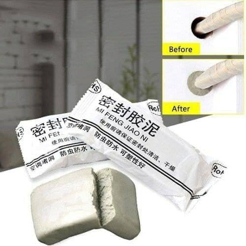 GONIPIMI | Waterproof Sealanta Masti Crack Fill Strong Sealant Clay Household Wall Hole Repair Mending Mud Sealant Sealing Repair Fill Holes/Cracks/Gaps (Pack of 1)