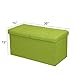 Otto & Ben Folding Box Chest with Smart Lift Top Upholstered Tufted Ottomans Bench Foot Rest for Bedroom and Living Room, 30