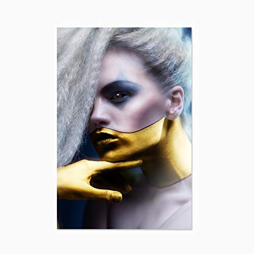 Portrait moderne maquillage peinture sur toile haute définition 60x90