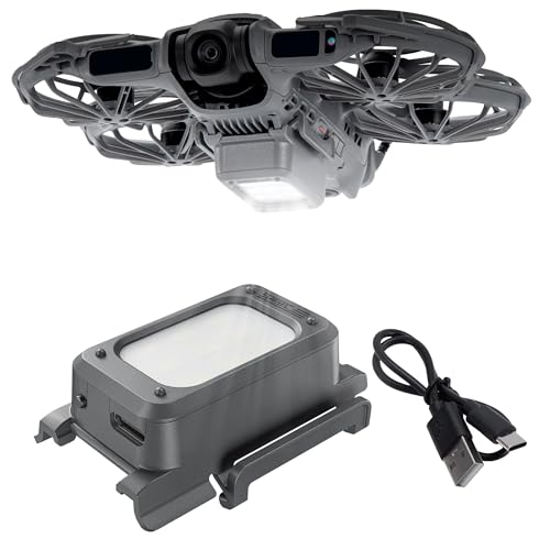 Craznick Neo 2 Night Light Landing Gear - Battery Protector for DJI Neo 2 Accessories Rechargeable LED Lights Landing Legs Battery Protectors 2 in 1 Kit