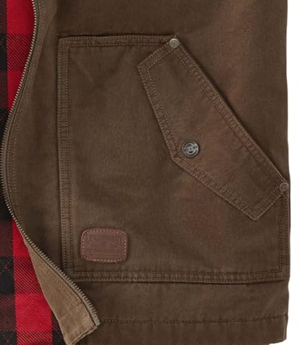 Image of Legendary Whitetails Men's Tough as Buck Vest for Men, Work Flannel Lined Hunting Outerwear, Casual Western Insulated Zip Up