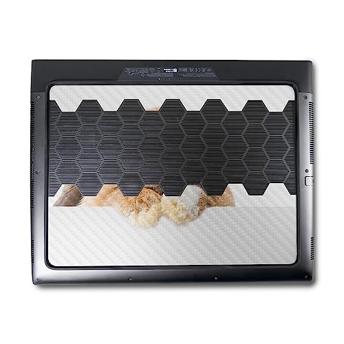 Image of MightySkins Carbon Fiber Skin Compatible with Alienware M18 R1 (2023) Full Wrap Kit - Lop Bunny | Protective, Durable Textured Carbon Fiber Finish | Easy to Apply & Change Styles | Made in The USA