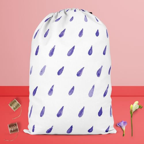 Image of ArtzFolio Watercolor Drops D2 | Reusable Sack Bag | Bag for Gym, Storage, Vegetable & Travel