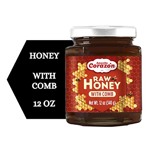 Amorcito Corazon Pure Raw Nautral Honey with Comb 12oz (340g) - Image 3
