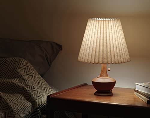 インターフォルム テーブルライト LT-4328 ペルナ LED電球付 プリーツ レトロ なめらか ウッド ナチュラル