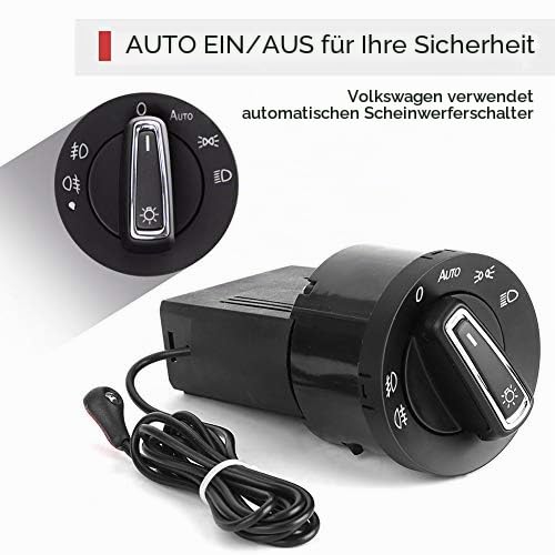 Auto Lichtsensor, Plug & Play Nachrüstung Automatischer Scheinwerferschalter mit Tagfahrlicht Regensensor für SUV Crossover Fahrzeuge Fahrer bei Regen Nacht und Stadtverkehr