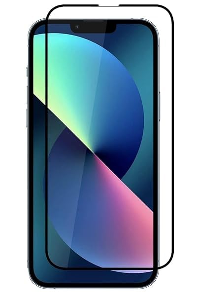 Image of Original USA Compatible for iPhone 13 /14 /15 Tempered Glass Skin Ultra Thin Slim Fit Clear Transparent 3D Carbon Fiber Back Skin with Cable Producter for (iPhone 13 /14) Send Mix Color (APR23)