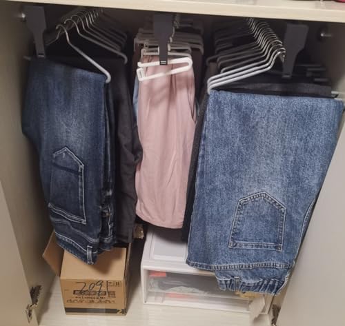 Varilla deslizante para pantalón de guardarropa con rieles suaves 6