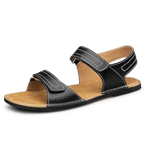 Sandale homme en cuir chaussures ouvertes d'été légères