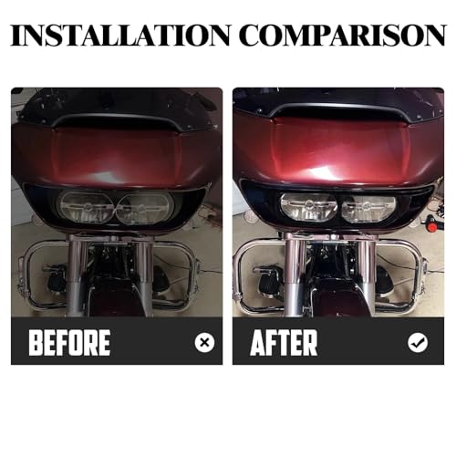 Cache calandre de phare double pour Road Glide et Touring FLTRX