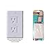 Kidco Universal Outlet Covers in White - TWELVE (12) Pack - Works with Standard Single or Decora Double Screw Outlets plus BONUS (2) Outlet Plugs!