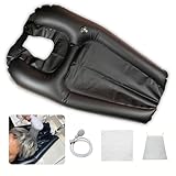 EURI Set Grande Lavacabezas Portátil para Lavabo Hinchable con Cabezal de Ducha para Lavar la Cabeza a Personas Mayores Encamadas