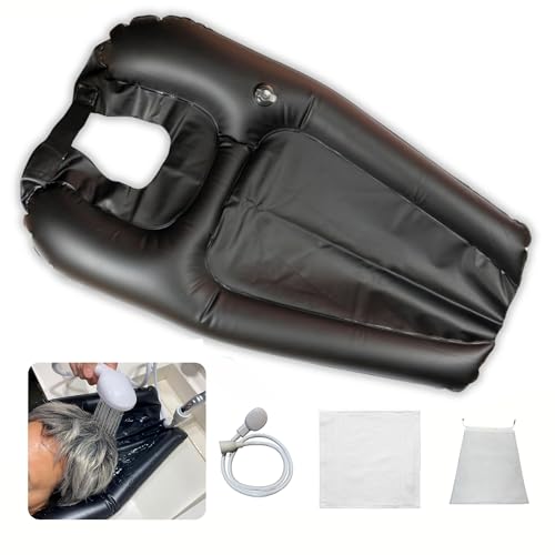 EURI | Set Lavacabezas Portátil para Casa | Lavacabezas Portátil | Lava Cabezas Portátil para Casa | Lavacabezas Hinchable | Lavabo Portátil para Cama y Silla|