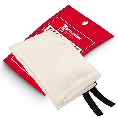 Kidde FA110 Multi Purpose Fire Extinguishers for The House and Boat with Wall Mount Bracket, (Rating 1-A:10-B:C) 4 Pack, Includes Wholesalehome Fire Blanket