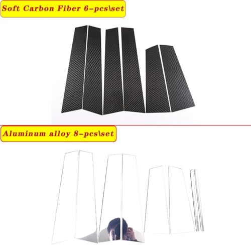 Molduras para postes que cubren arañazos en ventanas Benz W213 Clase E con aluminio pulido 3