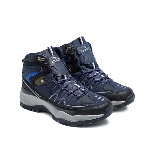 Image of ASIAN Men's Everest-22 Sports Trekking & Hiking,Walking Hi-Neck Shoes with Rubber Outsole & Memory Foam Insole Lace-Up Shoes for Men's & Boy's