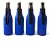 Coolies for Bottles - Premium Set of 4 Blue Beer Bottle Coolies - Extra Thick Neoprene with Stitched Fabric Edges