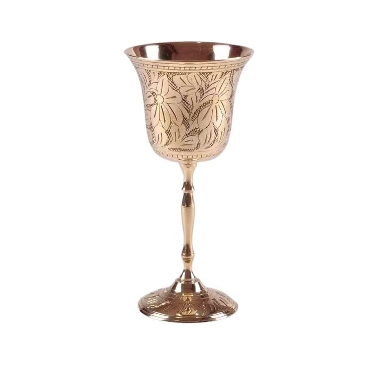 Verres à vin rouge en acier incassables gobelet laiton contre la casse de verre