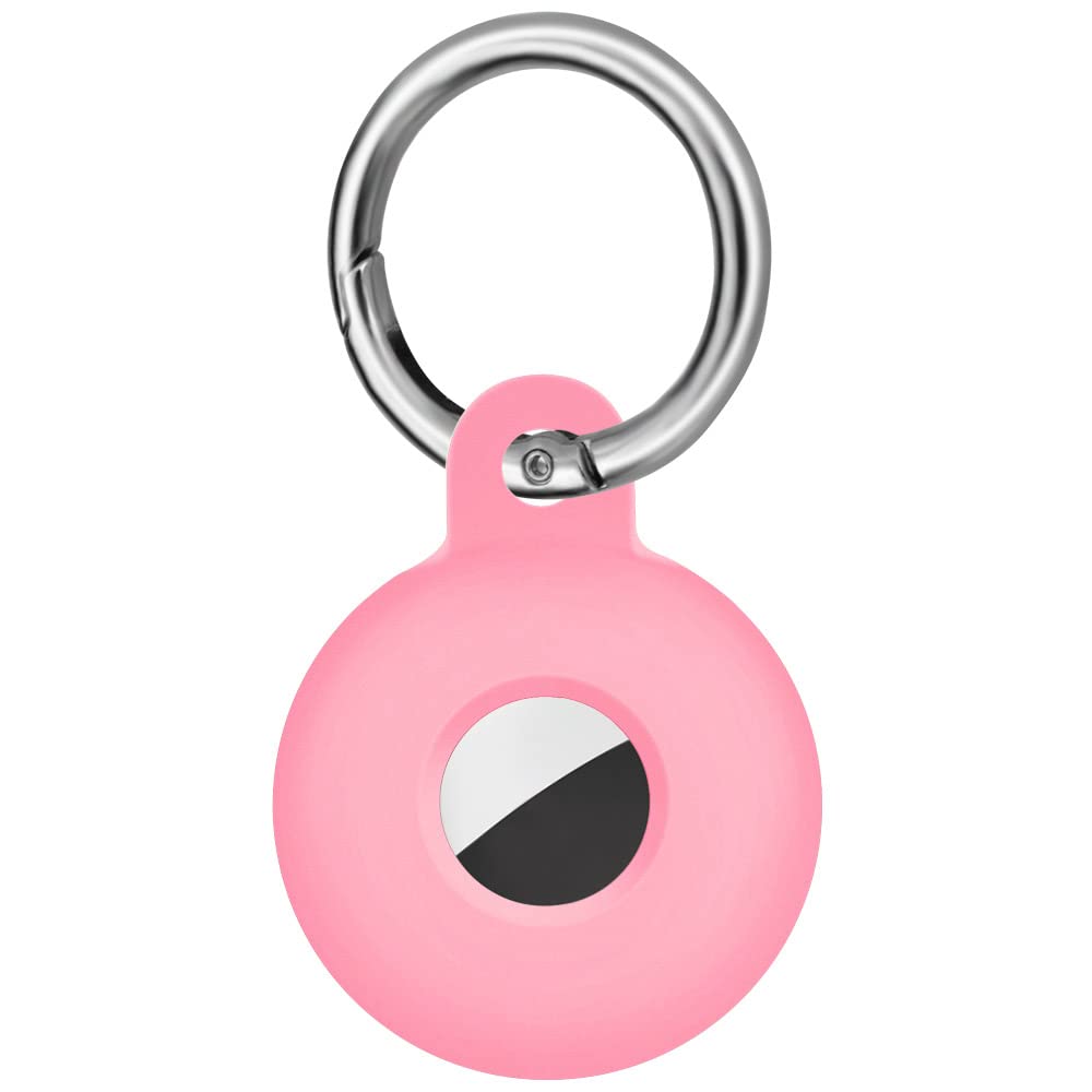 Ainiv Protective Case for AirTag, 1PC Thick Silicone Keyring Case Compatible with Apple Airtag, Durable Protective Holder Cover with Anti-Lost Key Ring, Pet Collar Locator Tracker Cover — view 7