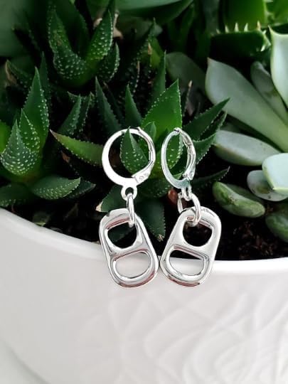 Soda Can Tab Earrings Mens Unisex Jewelry