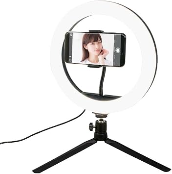 Ring Light Smartphone Smartphone Stand Streaming Light Selfie Actress Light with Controller 10 Inch Flexible Arm Lighting LED Light Photography Tripod with Smartphone Stand Photo YouTube Lighting Kit