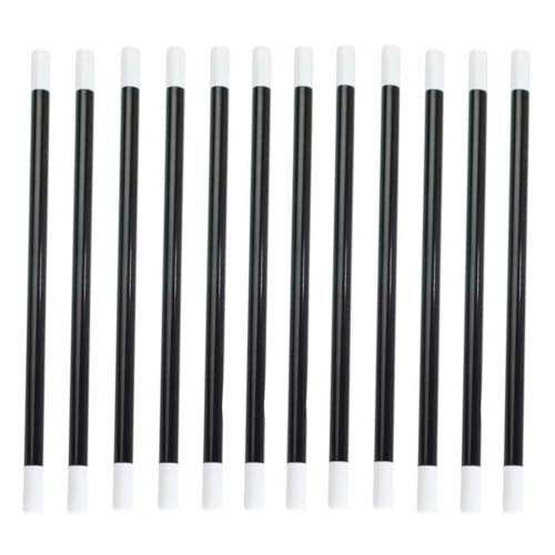 12 Piezas Varita Magica, Varita de Mago, Varita Mágica Blanco Negro, Wand Herramienta mágica Divertida multipropósito para Accesorios de Disfraces de Mago，Halloween，Fiesta Tematica, Show de Magia