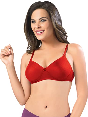 Image of SONARI Women's Non-Padded T-Shirt Bra | Wire-Free, Medium Coverage, Comfortable Polyester-Cotton Blend Fabric | Adjustable Straps, Ideal for Sports Catwalk