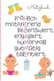 Notizbuch Hebamme: Das linierte Notizbuch in ca. A5 Format und perfektes Abschiedsgeschenk als Dankeschön für deine wunderbare Hebamme.